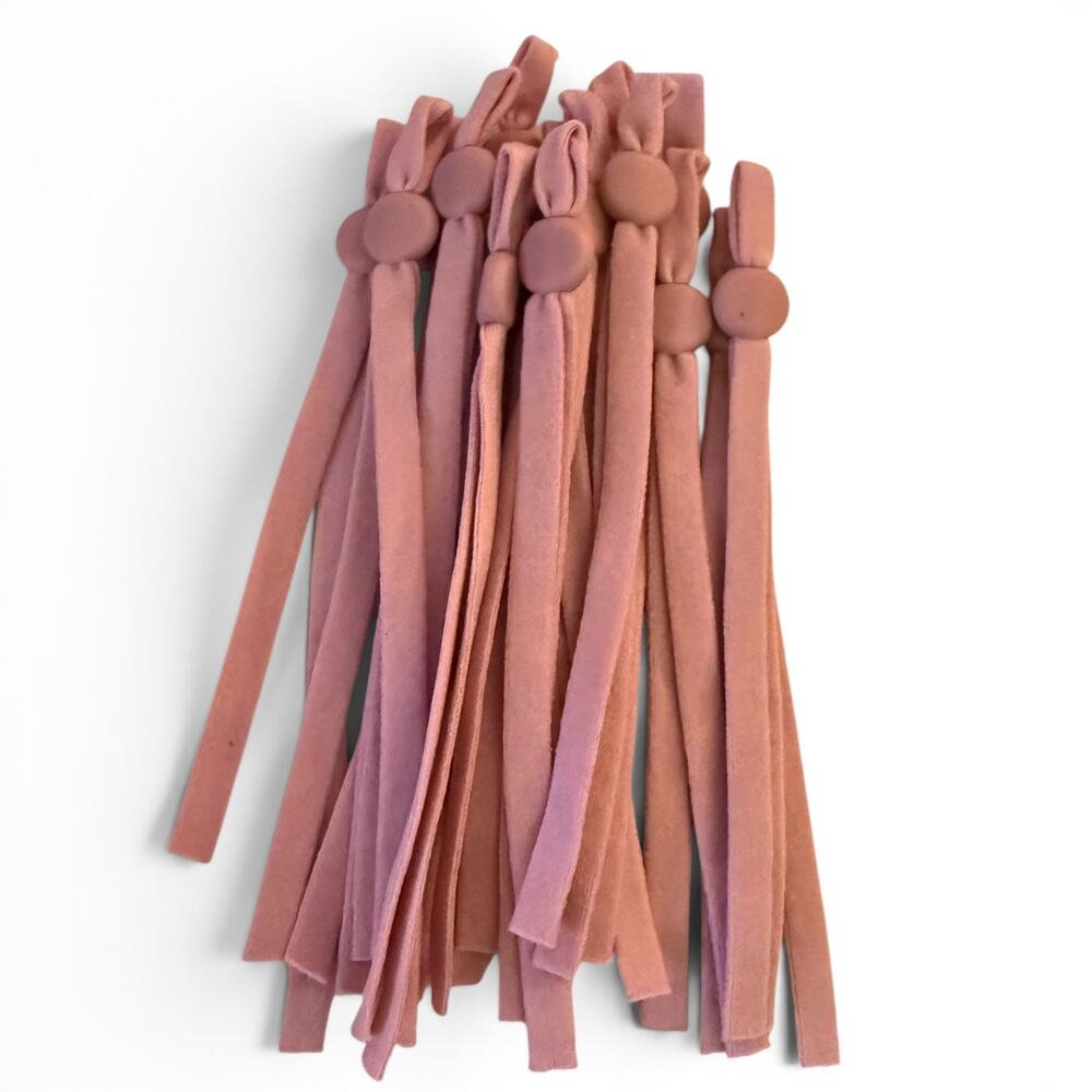 Mauve Purple Elastic Adjustable Pull Tab Crafting Masks Sewing Lot Of 16